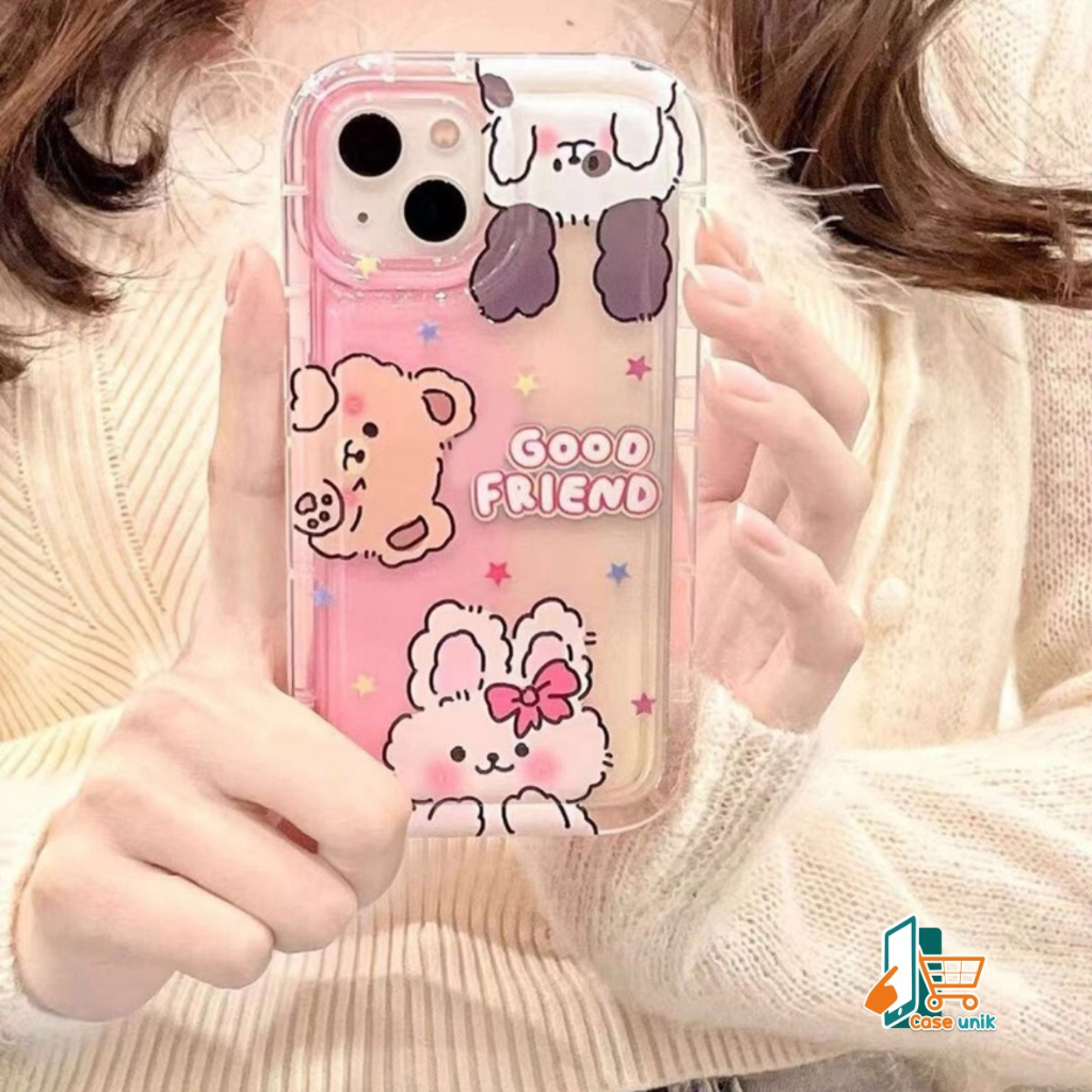 SS825 SOFTCASE SILIKON AIR BAG CUTE CARACTER FOR OPPO A3S A5 A1K A5S A7 A12 F9 A11K A15 A15S A16 A16S A54S A16K A16E A17 A17K A31 A8 A5 A9 A37 NEO 9 A52 A92 A72 A53 A33 2020 A54 4G A55 4G CS5886