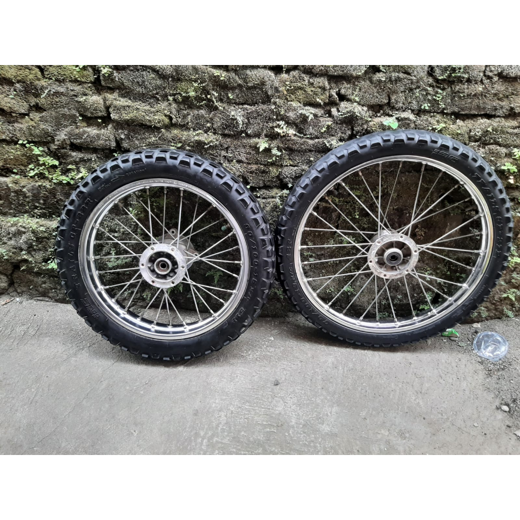 Wheelset Original Kawasaki KLX S 150 Roda Set 16 19 ori copotan Motor KLX S Ring 16/19