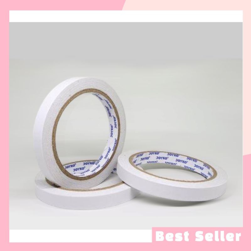 

Lem Double Tape Joyko 1/2 Inch 12mm x 15 Yard 1 Pcs