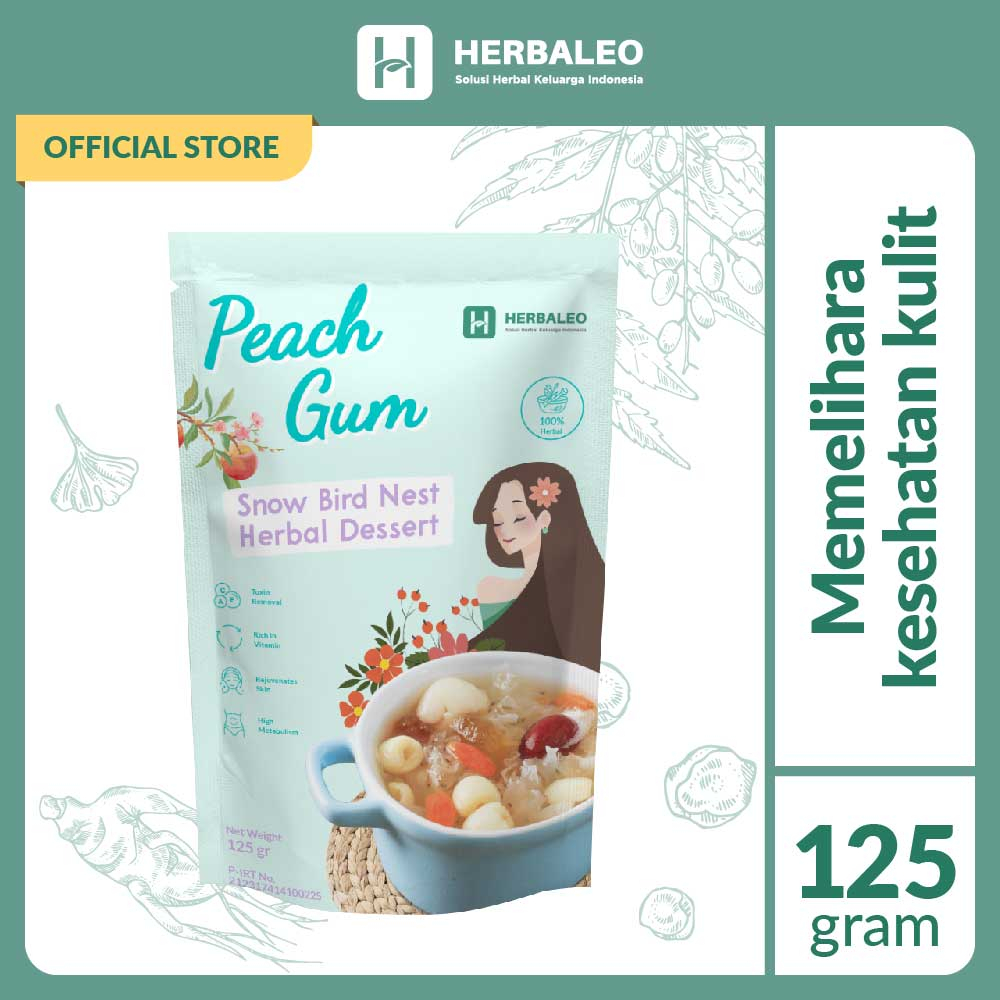 

Herbaleo Peach Gum Snow Bird Nest Herbal Dessert 125g Membantu Memelihara Kesehatan Kulit SP-012
