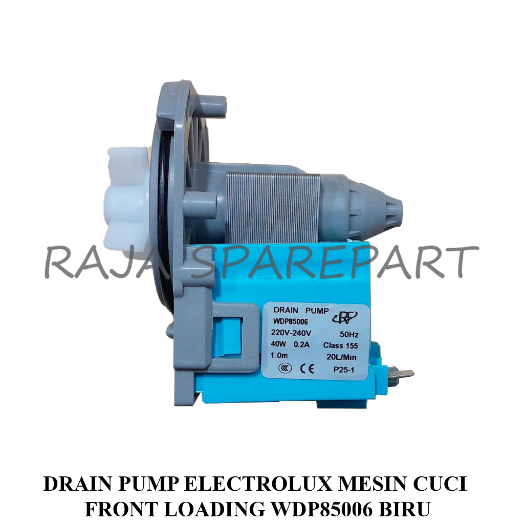 DRAIN PUMP KIPAS MESIN CUCI FRONT LOADING ELECTROLUX WDP85006 BIRU