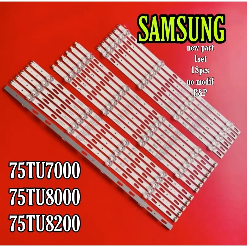 LAMPU LED BACKLIGHT SAMSUNG UA75TU7000 UA75TU8000 75TU7000 75TU8000 75TU8200