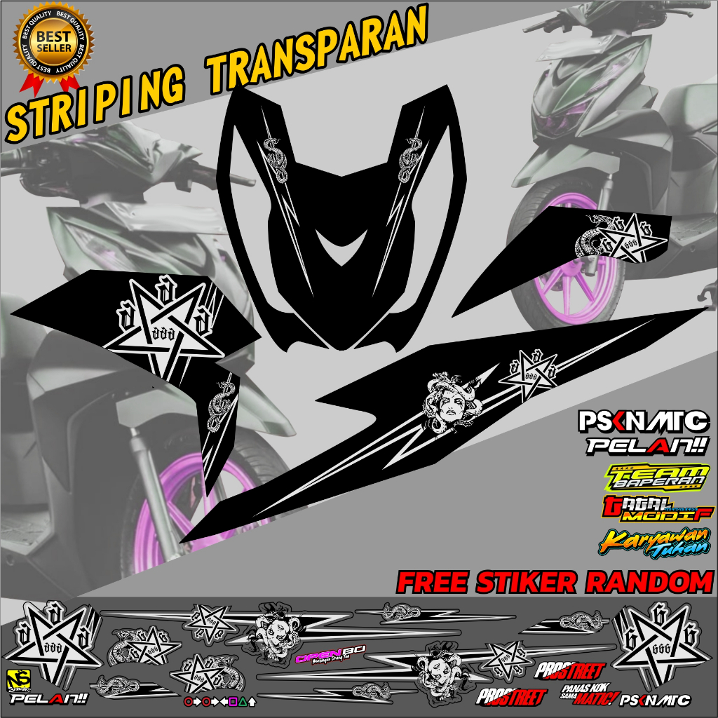 STRIPING BEAT DELUXE TRANSPARAN STRIPING BEAT MEDUSA