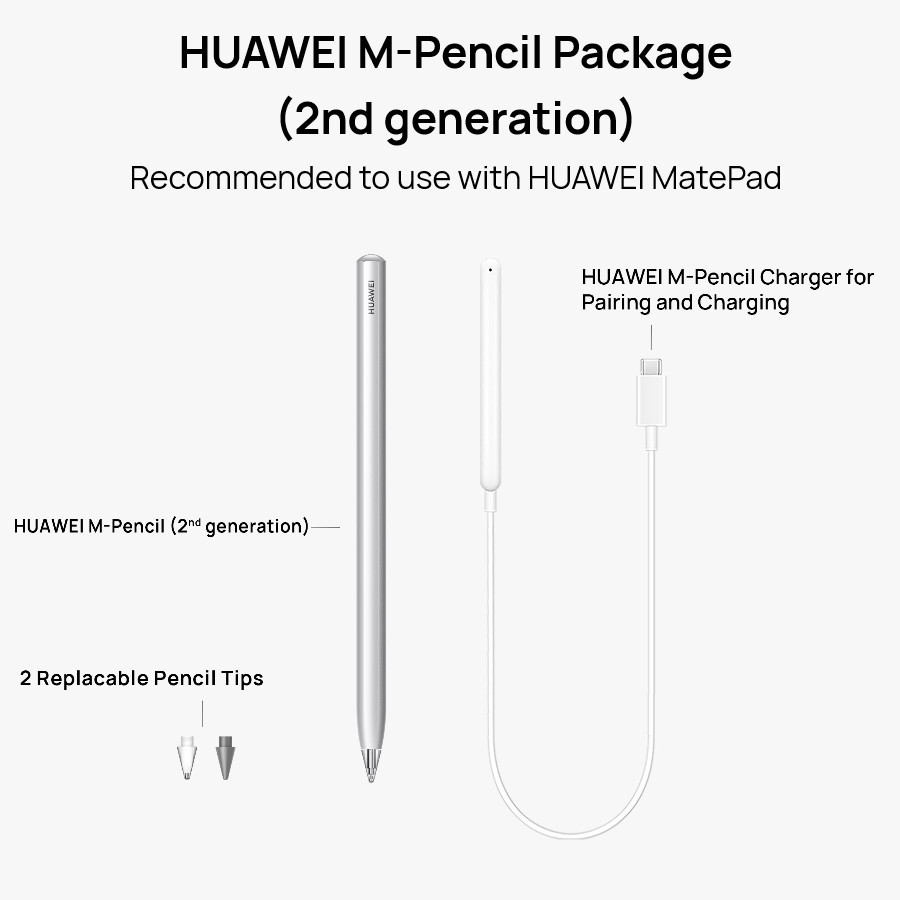 Huawei M-Pen 2nd Compatible Double-Tap Tools Switched MatePad 2023