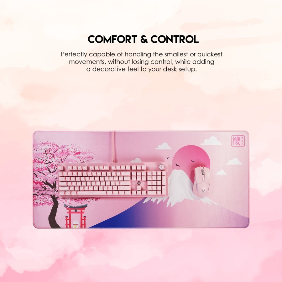 Mousepad Fantech ATO SAKURA Edition Deskmat MP905 Pink Size XL