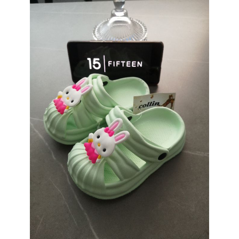 NEW ！！Size：18-35 Sandal Sendal Anak Perempuan Usia 0- 12 Tahun RABBIT Bahan Eva Karet / BABY Girl 6139-2