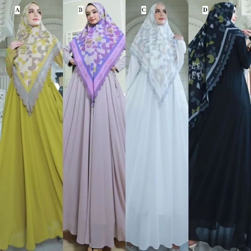 Maura set syari premium by gallery syarifah