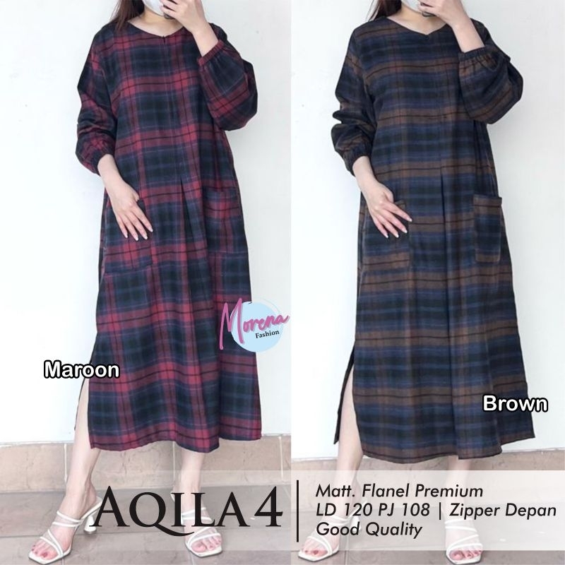 [BARU] AQILA TUNIK BY MORENA TUNIK FLANEL JUMBO