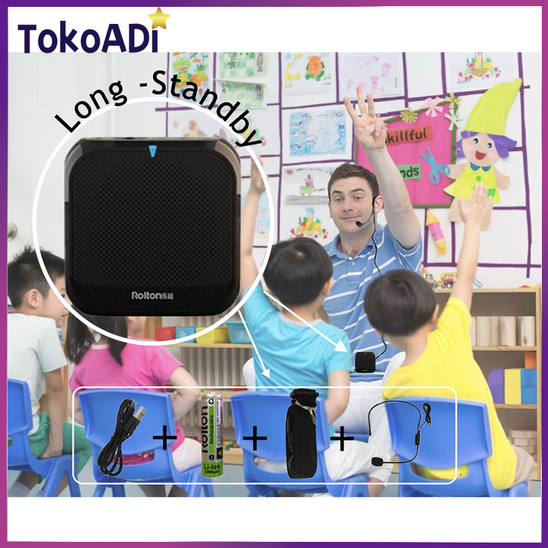 Speaker Pinggang Waistband Plus Mic Headset Guru Tour Guide Pidato Speaker Pinggang