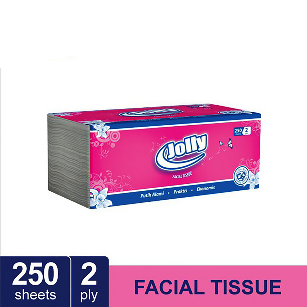 [DEASTORE] TISSU TISSUE TISU FACIAL JOLLY 250 SHEET 2 PLY - TISSU WAJAH JOLY 250 LEMBAR - JOLLY FACIAL TISU WAJAH 2 PLY