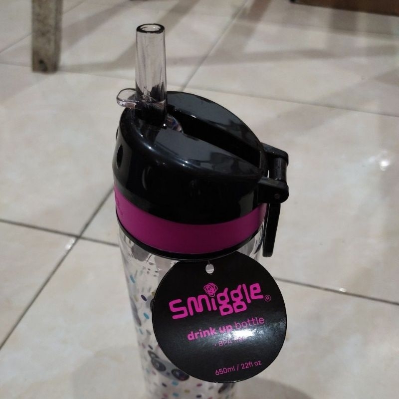 Botol Minum Smiggle Panda Pink