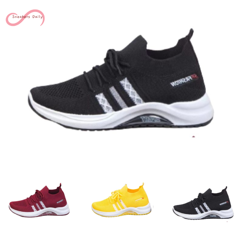 COD R-26 Sepatu Sneakers Rajut Wanita Premium