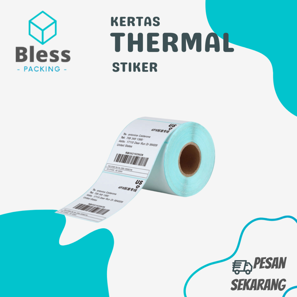 

STICKER KERTAS THERMAL LABEL 100X150 MM