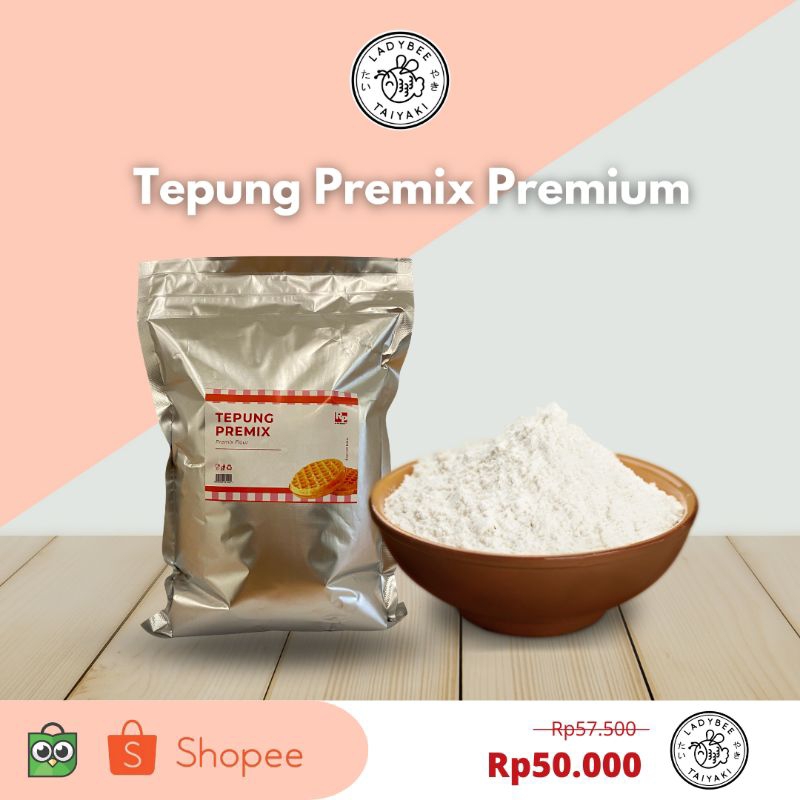 

Tepung Instant Premix Taiyaki/Waffle/Pancake/Crepes/Bungeoppang 1kg