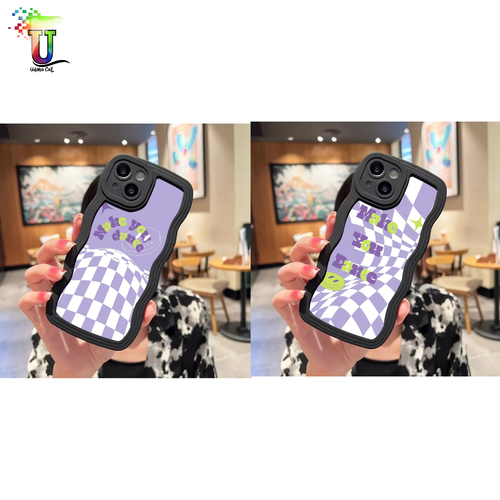 CUSTOM SOFTCASE SILIKON GELOMBANG WAVY CUSTOM INDIE PURPLE FOR INFINIX SMART 5 6 6 PLUS HOT 9 10 11 