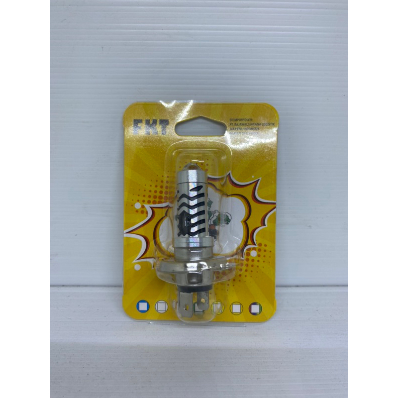 LAMPU DEPAN LED H4 2 WARNA KUNING DAN PUTIH ACDC DAN SENJA BIRU UNIVERSAL VIXION SCOPY KLX DLL