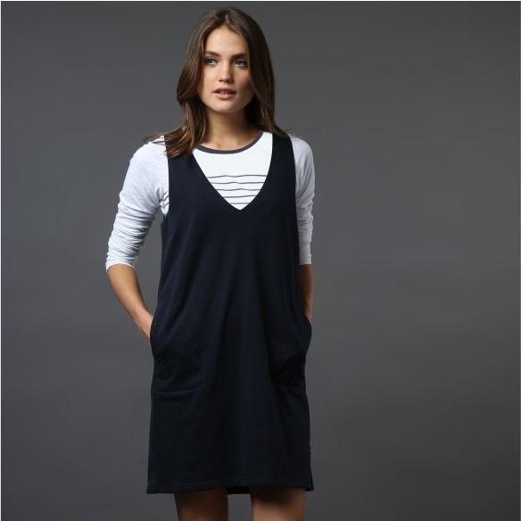 C2 Mellva Navy Overall Wanita
