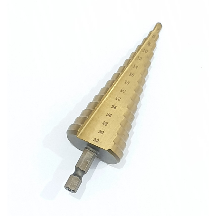 Veloz Heavy Duty Step Drill 4-20mm / 4-32mm / HSS Titanium Coated