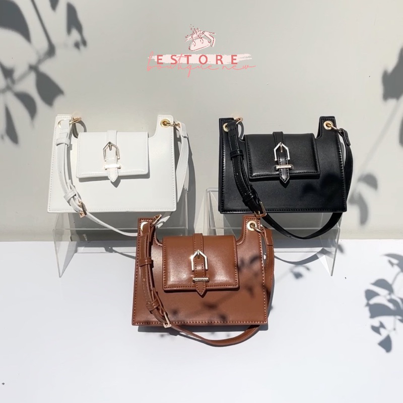 Tas Wanita Belted Front Flap