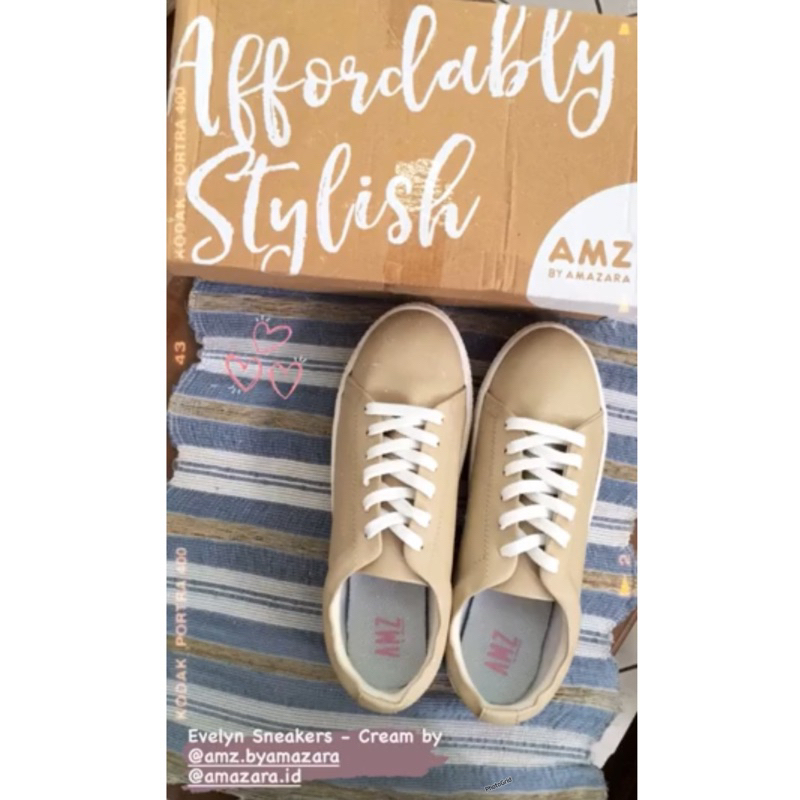 AMAZARA Evelyn Sneakers Cream Size 38