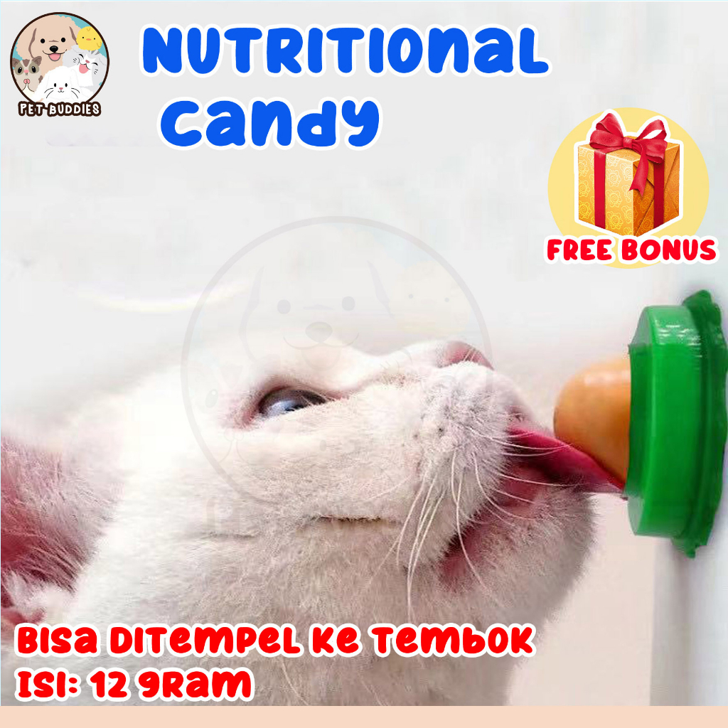 Nutritional Candy Snack Kucing Catnip Suplemen Energi Peningkat Nafsu Makan