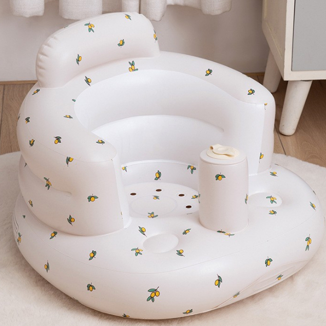 Sofa Tiup Kursi Musik Tempat Duduk Bayi Infant Seat Sofa bayi / Portabel Kursi Bayi untuk Belajar Duduk dan Makan. Multifungsi.Gaya baru Sofa Tiup ,bahan pvc .buah zaitun pola Tiup Sofa Kursi