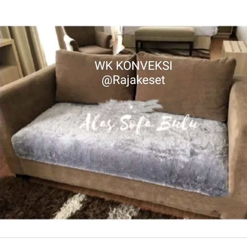 COVER ALAS SOFA BULU RASFUR &gt;60 x 180 / ALAS SOFA LEMBUT HALUS KEKINIAN