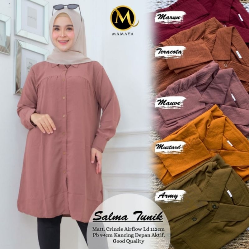 Tunik polos jumbo murah, kemeja cewek jumbo, baju cewek polos