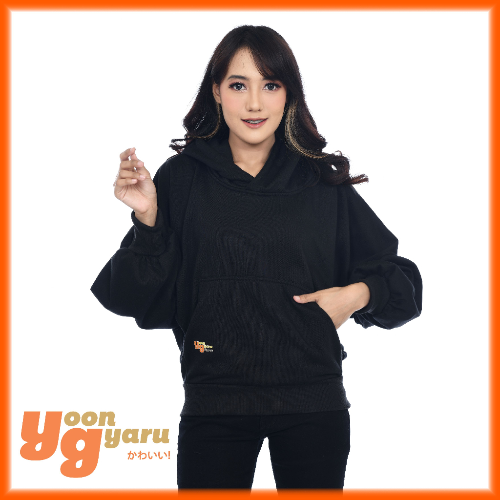 Bella Pullover Hoodie Oversize Over Size Sweater Batwing Oversized Original Yoon Gyaru