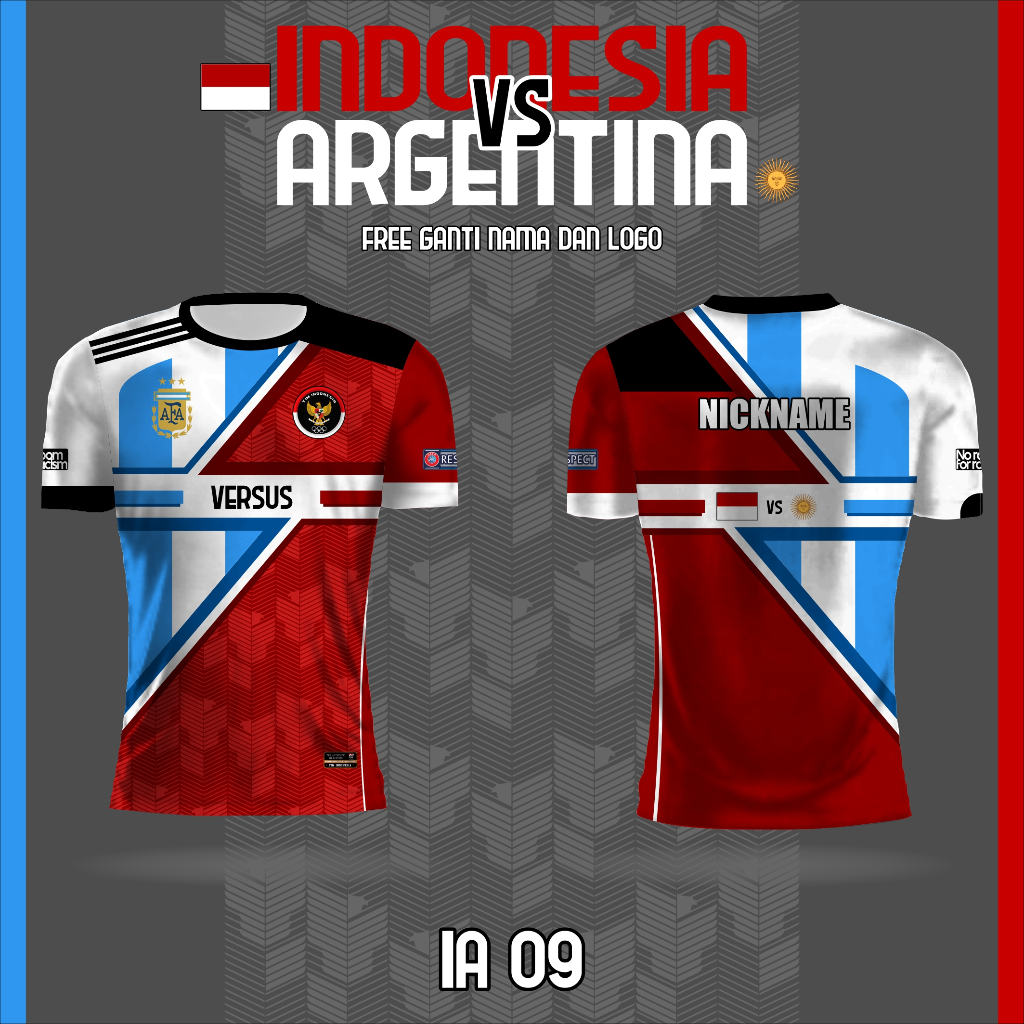 Jersey argentina vs indonesia 2023 baju timnas kaos bola