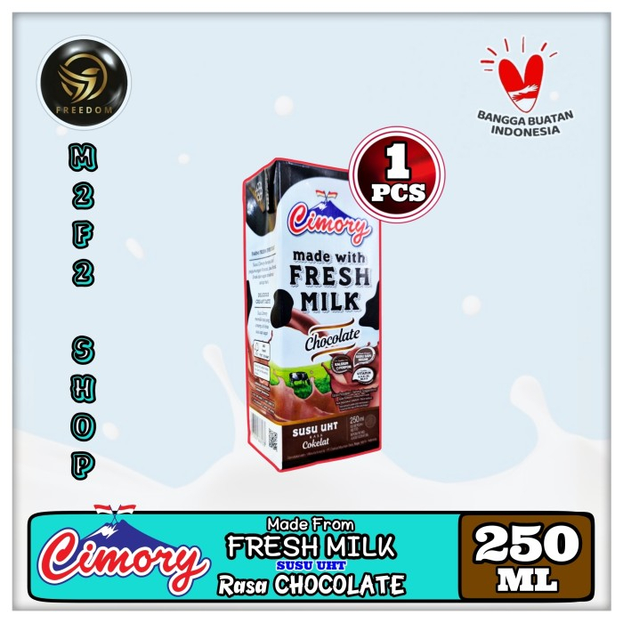 

Susu Cimory Fresh Milk Kotak UHT Chocolate | Cokelat Original - 250 ml (Kemasan Satuan)