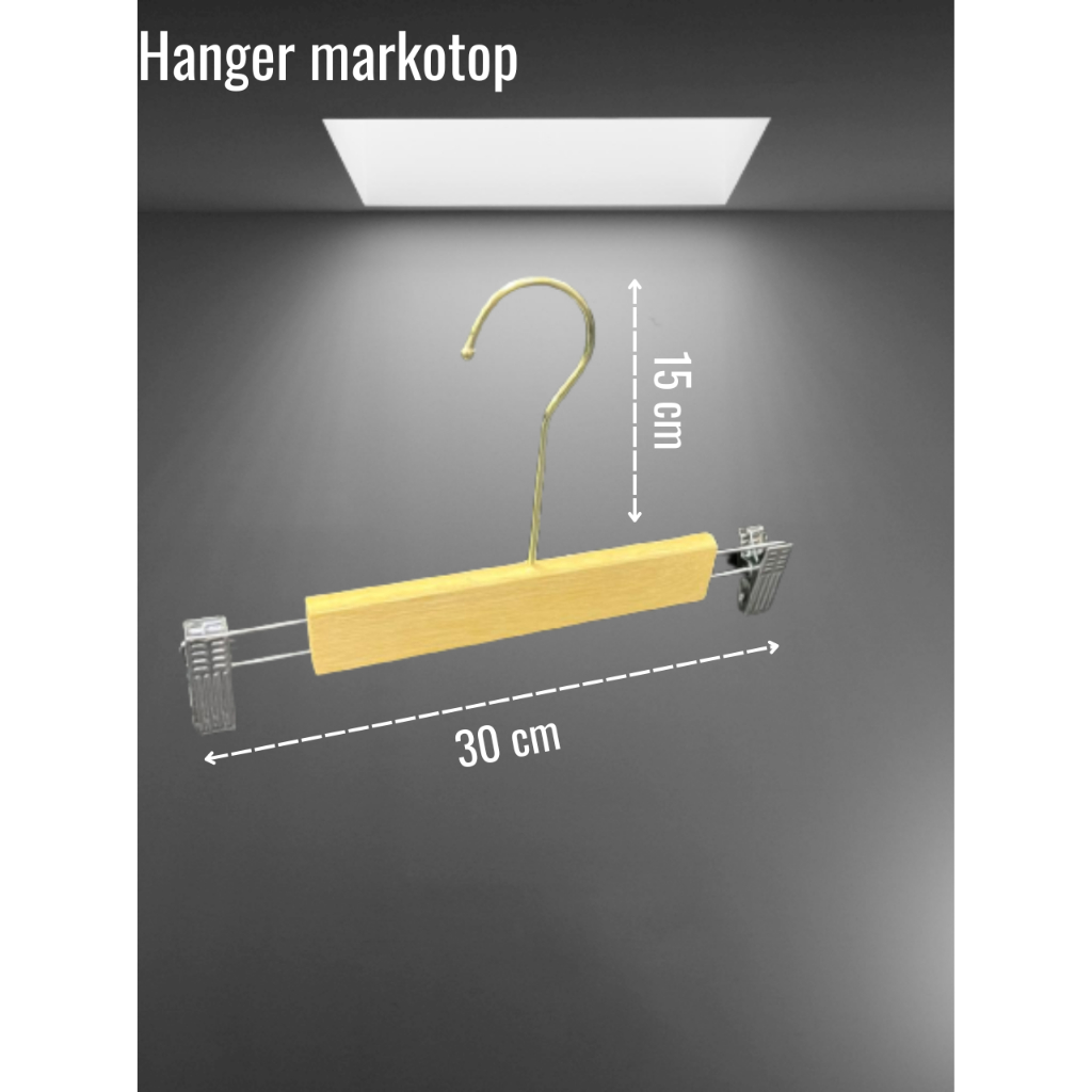 Hanger kayu jepit premium 363 / Hanger kayu jepit impor / Hanger kayu jepit  / Hanger kayu impor / Hanger kayu gold / Hanger kayu mewah