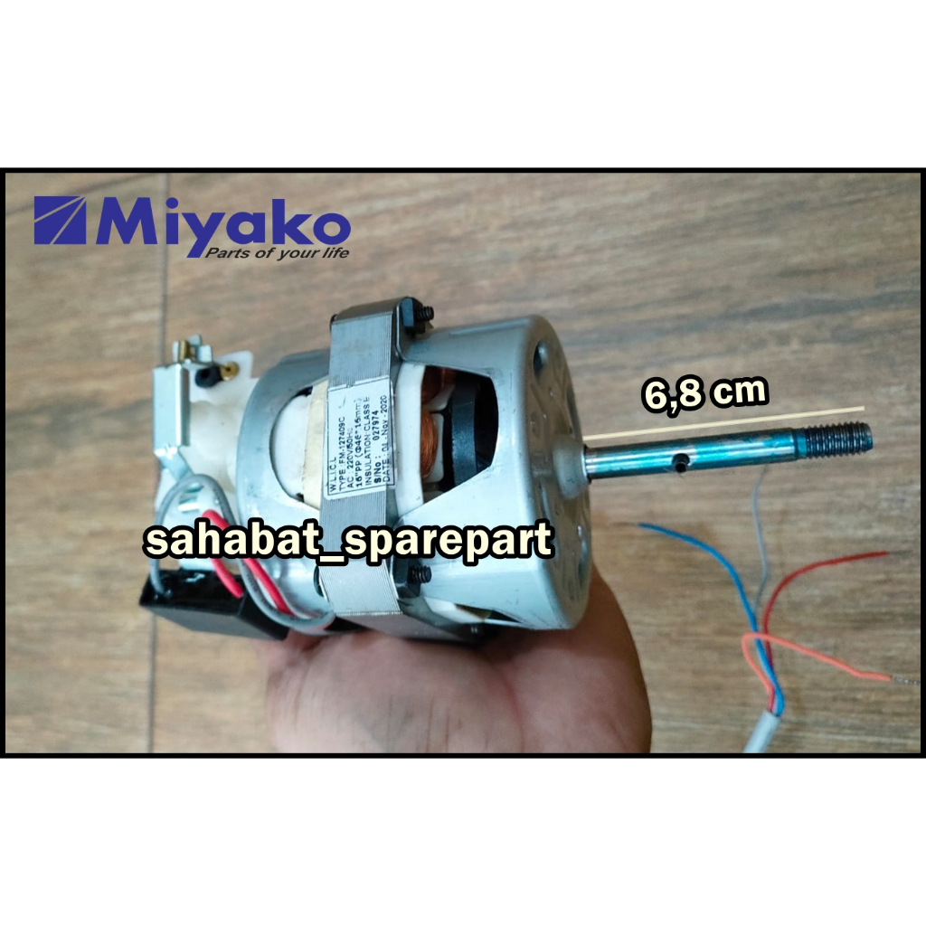 DINAMO KIPAS WALL FAN MIYAKO 16 INCH MODEL GEAR BOX TARIK ORIGINAL