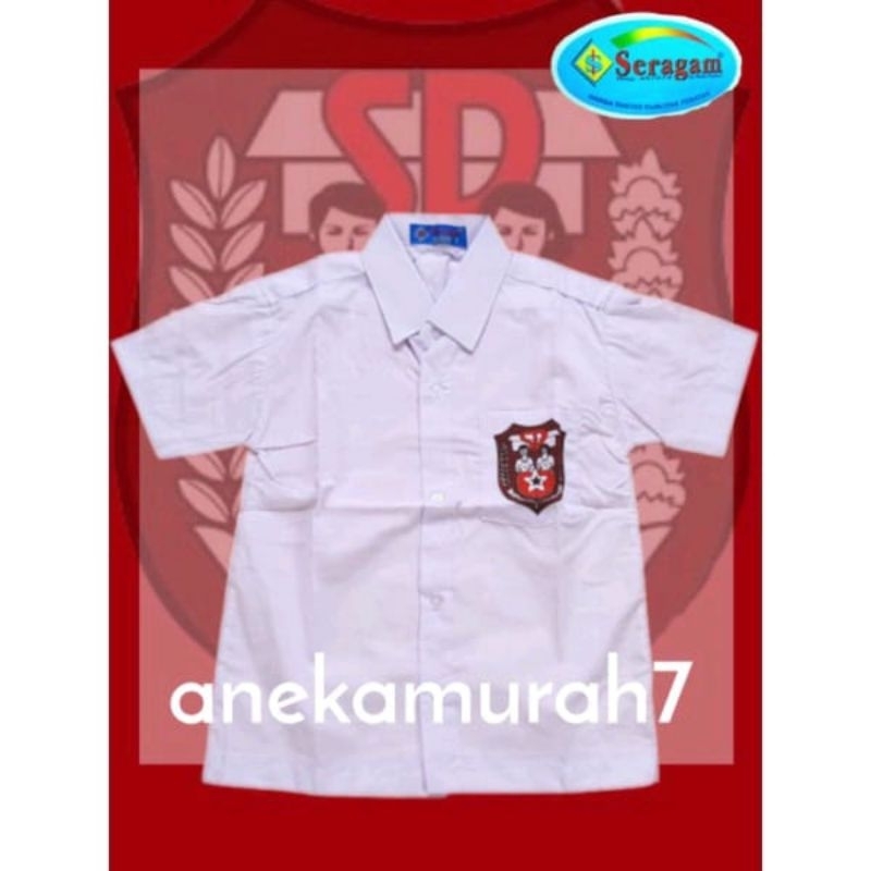 Cuci Gudang  Baju Seragam Sekolah Sd Lengan Pendek Merek Seragam Dan Winda Seragam