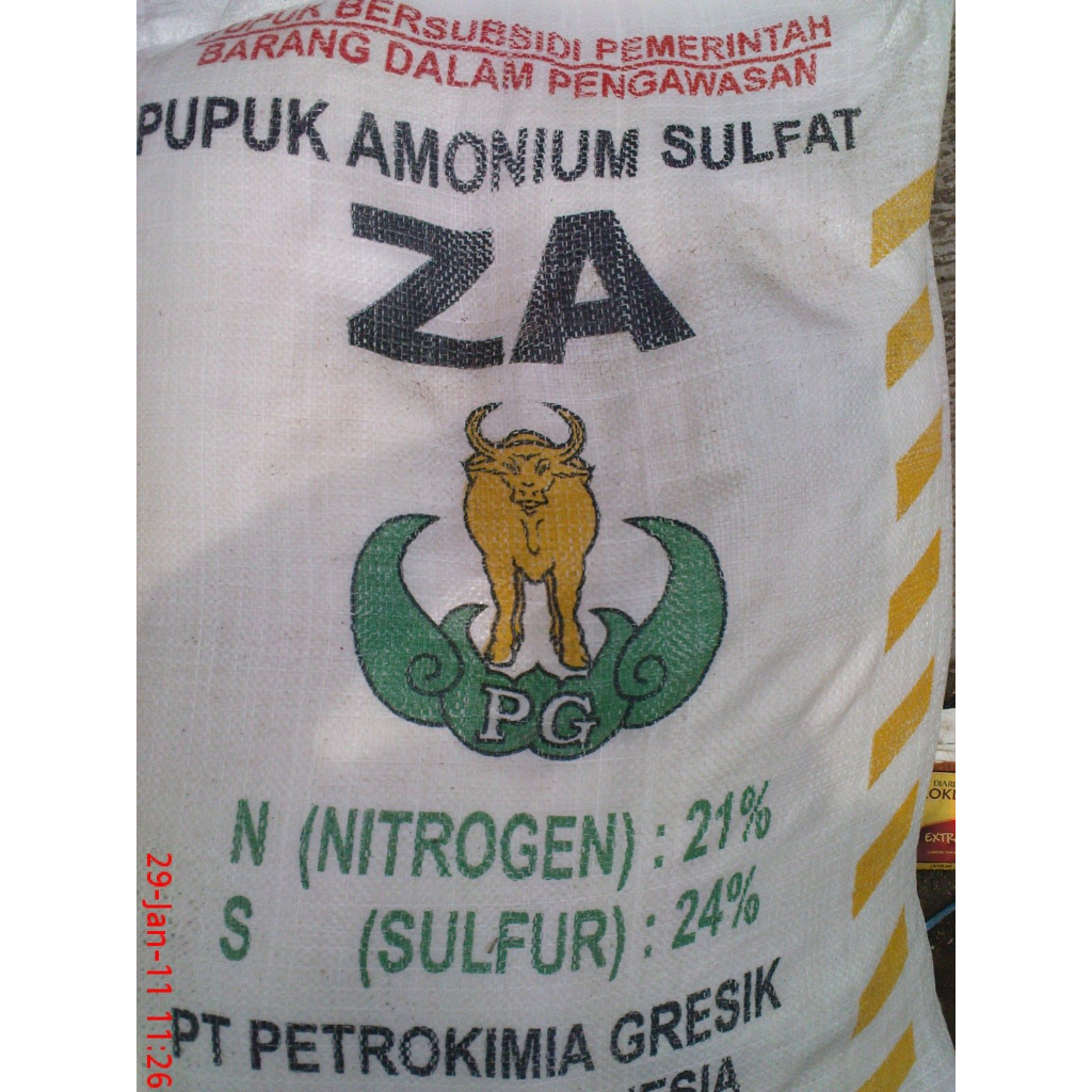 Pupuk Amonium Sulfat ZA Subsidi 20 KG khusus gojek kurir instan area palembang