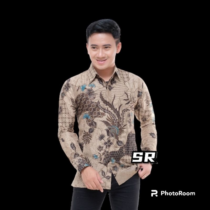 PROMO 3.3 MEN SALE BAJU BATIK PRIA POLOSAN LENGAN PANJANG PRIA PAKAIAN DINAS PNS KERJA SIZE MLXL