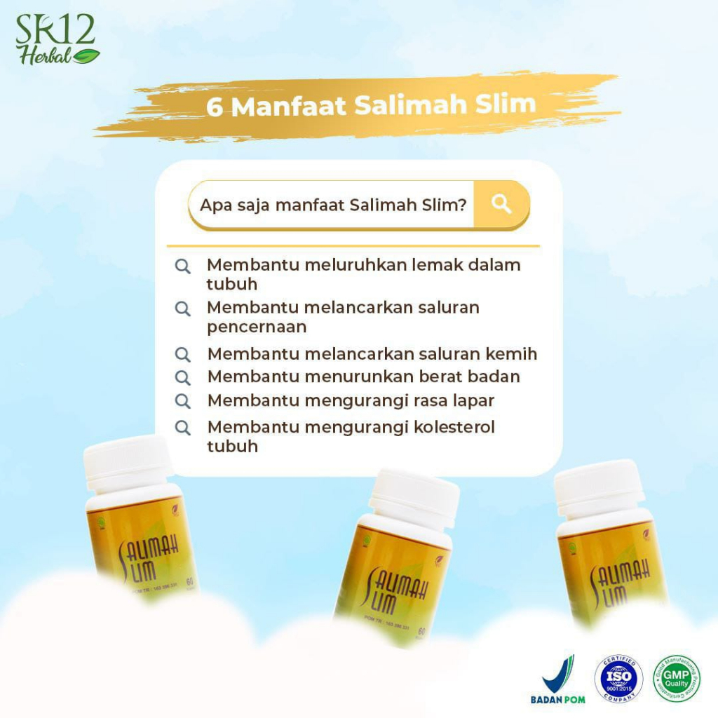 Sr12 Salimah Slim Pelangsing Badan Diet Herbal