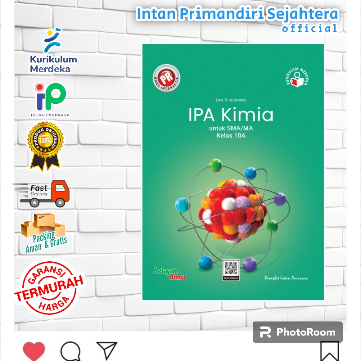 PROMO BUKU PR Interaktif Kurikulum Merdeka SMA/MA : IPA Kimia Kelas 10 Semester 1 & 2 Terbaru 2023/2