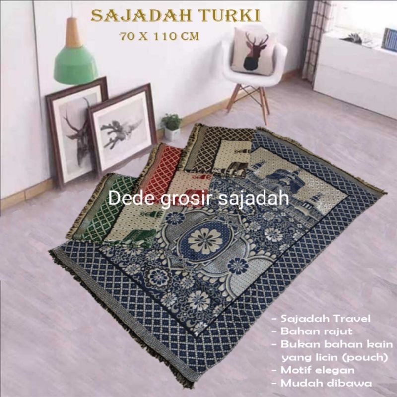 Sajadah Traveling Terlaris Khusus Motif Masjid Ukuran Besar New Produk