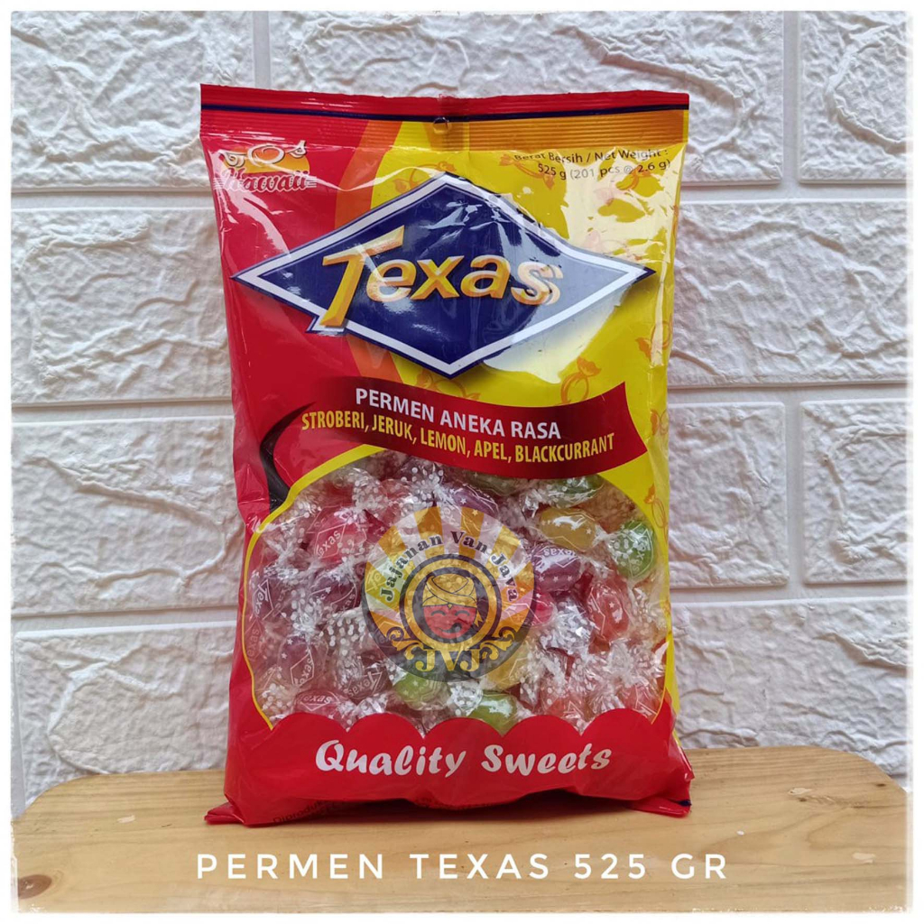 

Permen jadoel Texas BESAR Texas Liliput 525 gr isi 201 pcs candy liliput