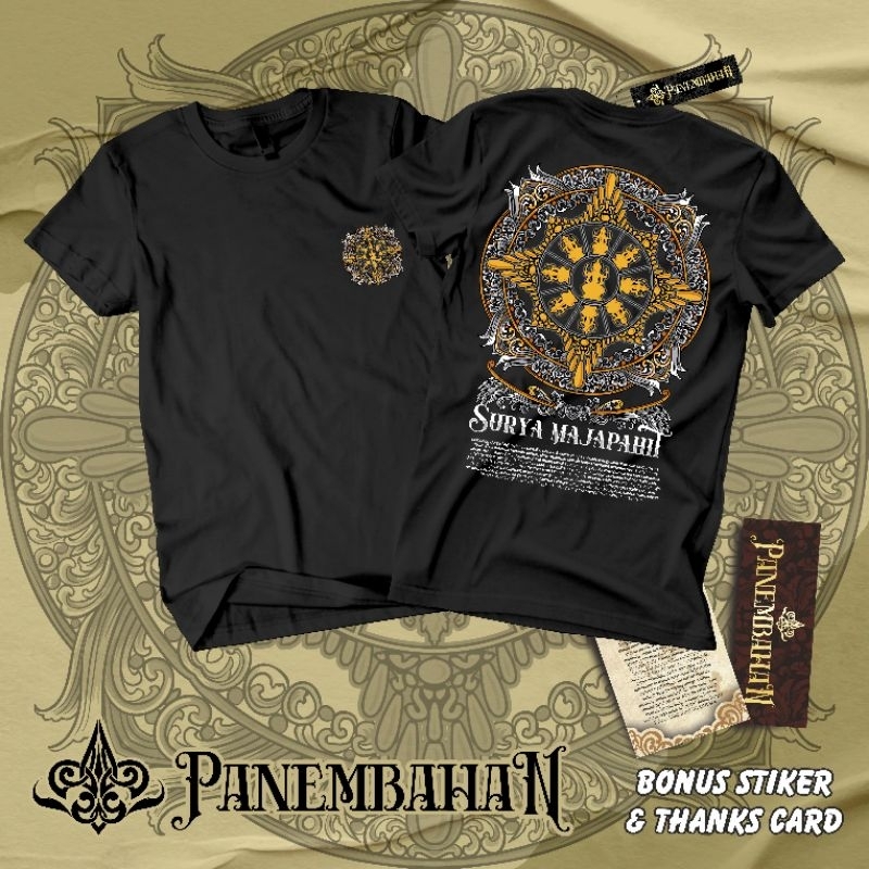 KAOS JAWA SURYA MAJAPAHIT PENDEK HITAM / PUTIH