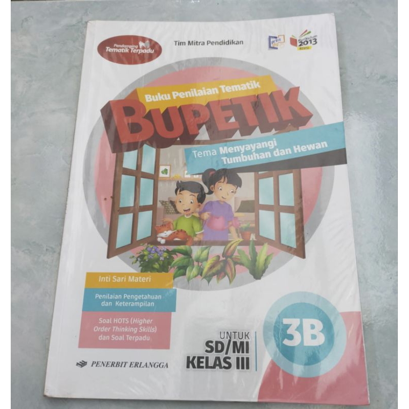 Buku Pelajaran Bupetik 3B Penerbit Erlangga Bekas
