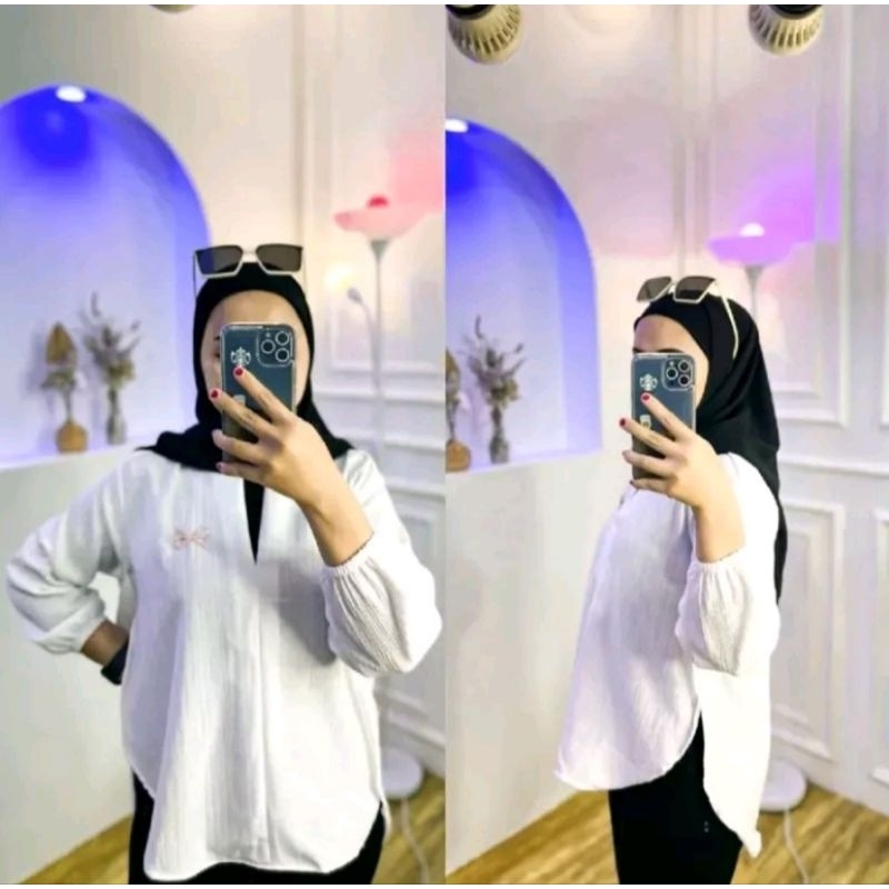 DYSH Oversize Blouse | Lady Crush Pakaian Terbaru Wanita