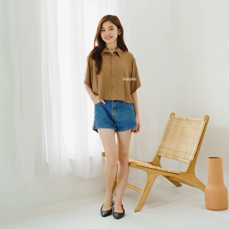 Lisa Crop Shirt Valiable