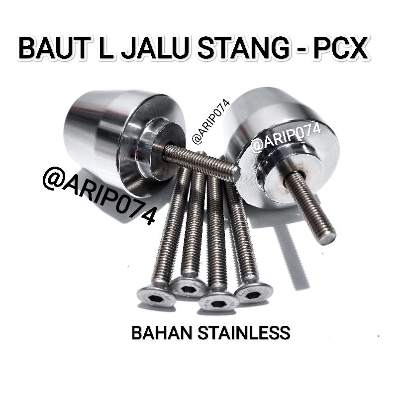 [PROMO] BAUT L JALU STANG PCX BAUT BANDUL STANG PCX BAUT L STAINLESS JALU STANG HONDA PCX 150 160 UN