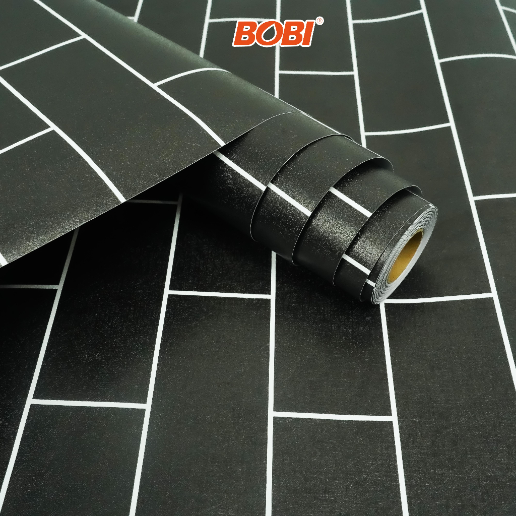 Wallpaper Sticker 5022-1 Bata Hitam / Wallpaper New 2023  / Ukuran 9mx45cm Bahan Pvc