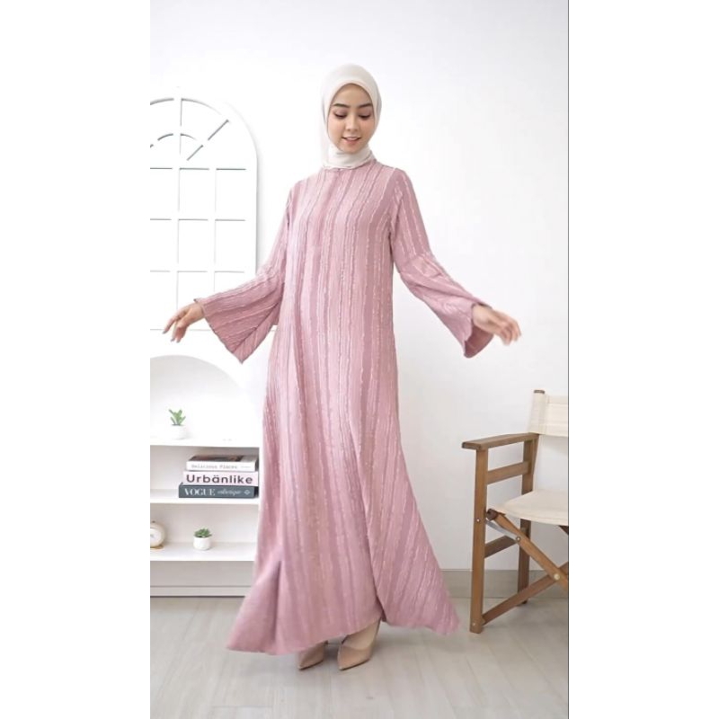 Gamis jannat Qiara sun, Umnia 8, Afnan, Yumna By Jannat. id Siap Kirim Bisa COD