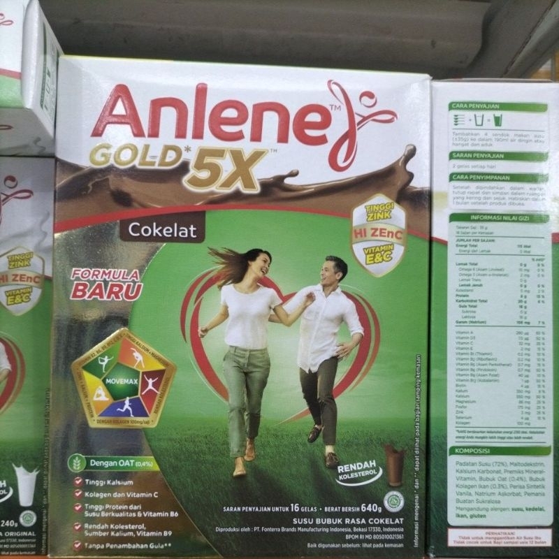 

Anlene gold coklat 640 gr