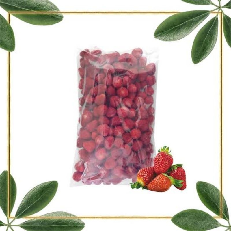 

buah strawberry frozen