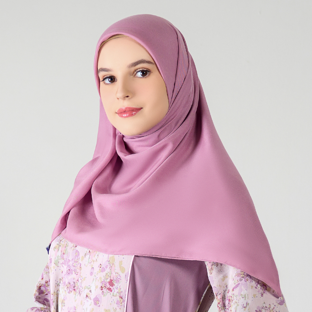 MANDJHA Essential Mellow Mauve 84 Scarf By IVAN GUNAWAN - Jilbab Hijab Segi Empat Polos ORIGINAL MAN